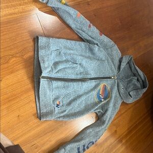 Aviator nation Gray Hoodie with Colorful Graphics